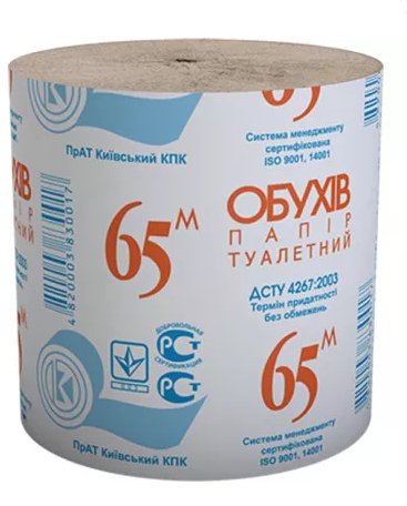 Туалетная бумага Обухов 65 м (50 201)