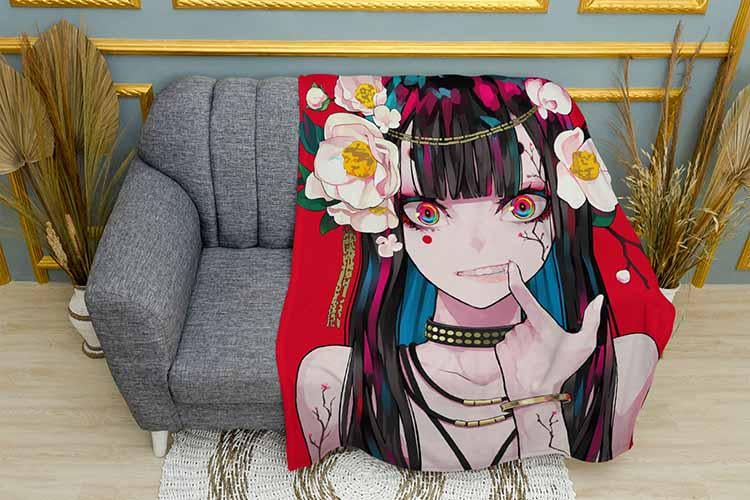 Плед A girl with flowers on head Аnime плюш однослойный 135х150 см (113042) Плед A girl with flowers on head Аnime плюш однослойный 135х150 см (113042)