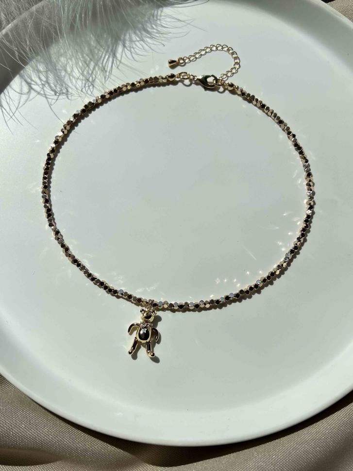 Чокер с золотой мышкой (5512) Чокер с золотой мышкой (5512)