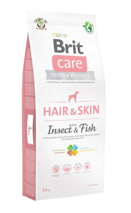 Корм для собак сухой Brit Care Dog Insect Fish с насекомыми и рыбой для взрослых собак 12 кг