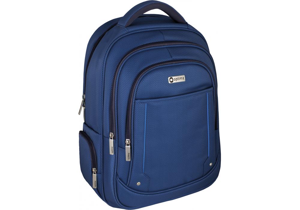 Рюкзак діловий Optima 18 46х32х12см 16 л Синій (O97439)