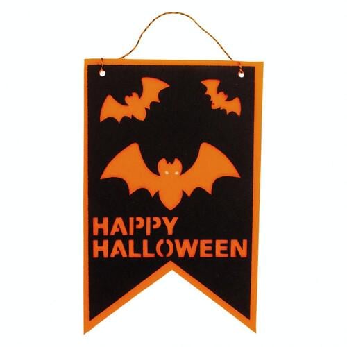 Декор флаг Летучие мыши Happy Halloween SETA Decor 19-564BLK