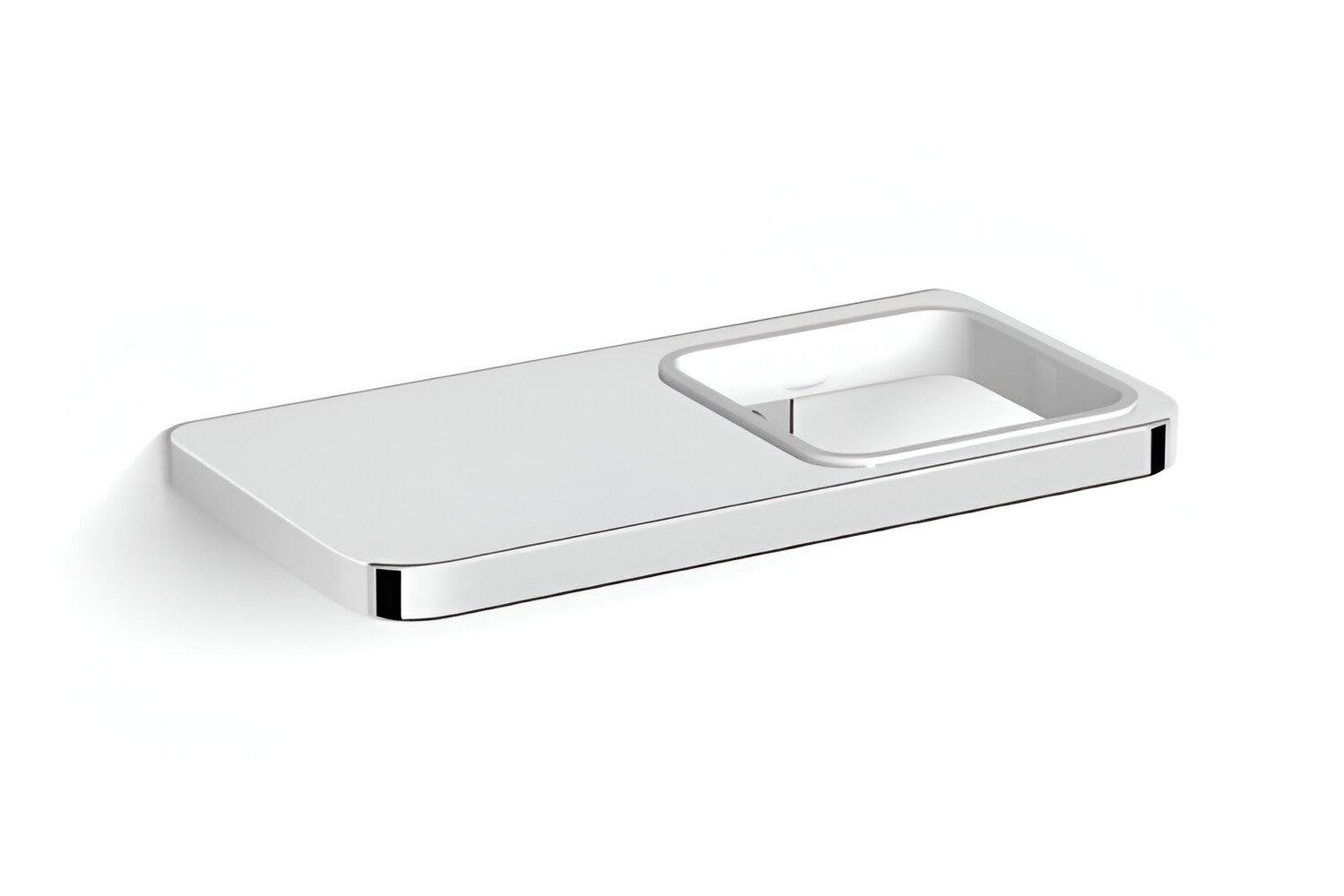 Держатель для стакана Stella NEXT с полочкой для ванной комнаты (08.412)