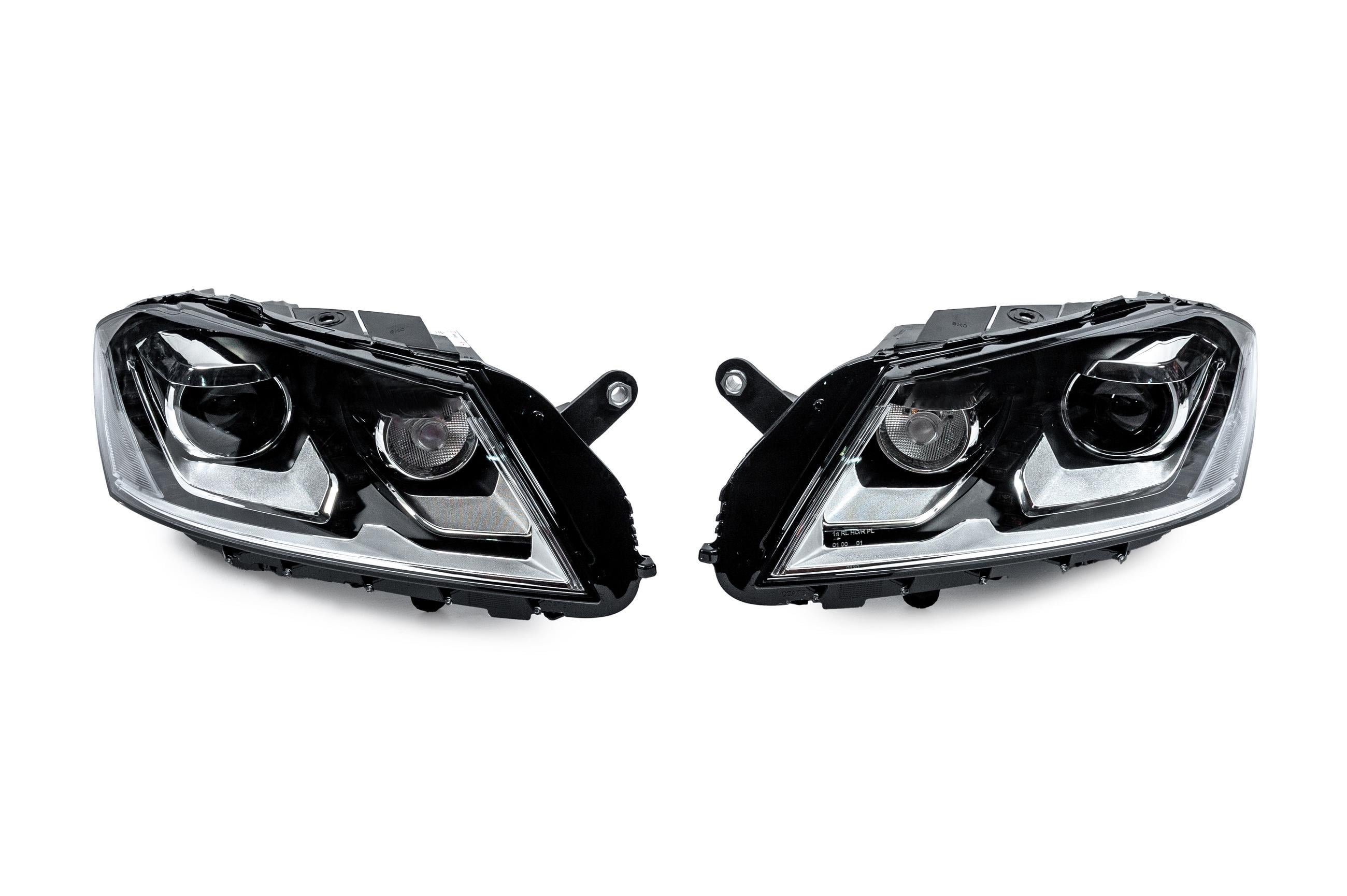 Передні фари V2 Для EU GBT для Volkswagen Passat B7 2012-2015 рр. полікарбонат 2 шт. Чорний