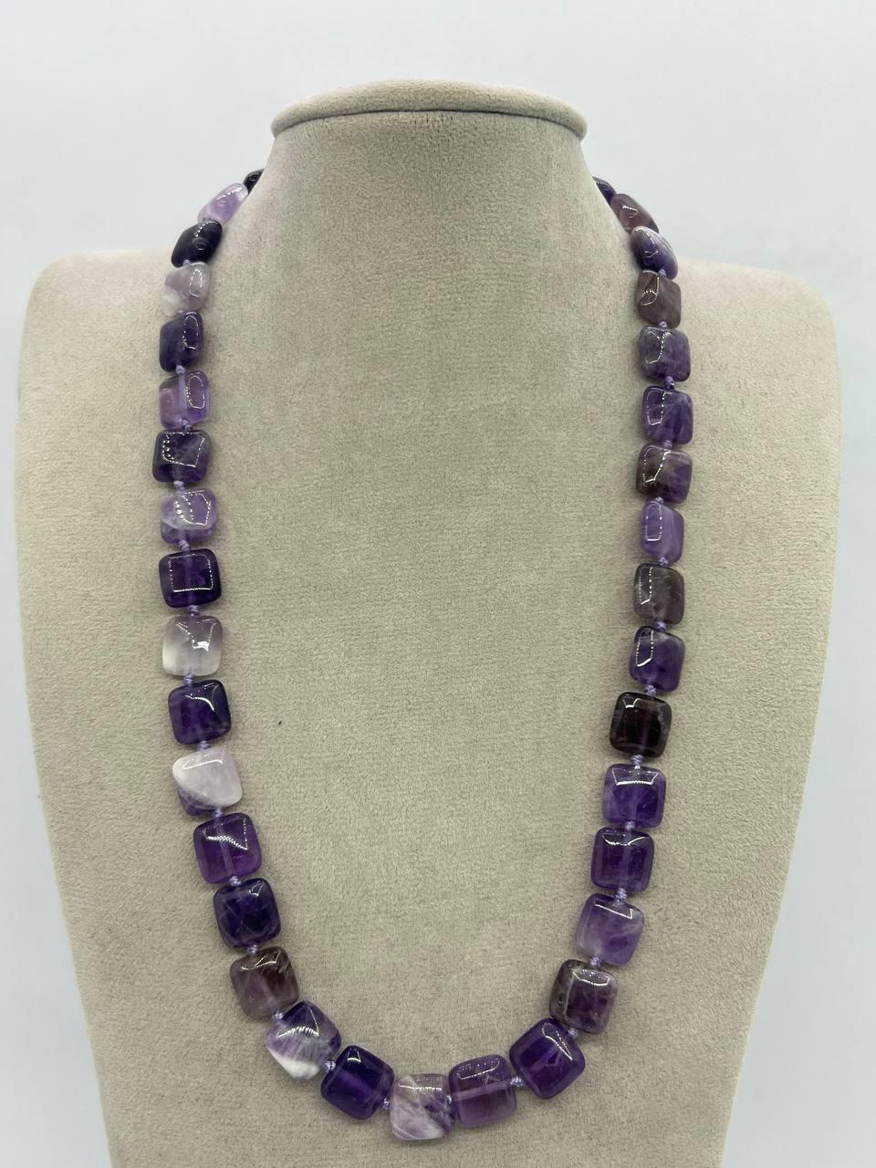 Бусы аметист 46 см Фиолетовый (11702)