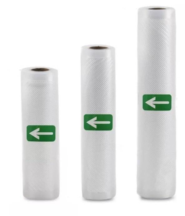 Пакети вакуумні для вакууматора харчові VACCUM BAG Комплект 3 штуки рулона 20/25/30 см 5 м