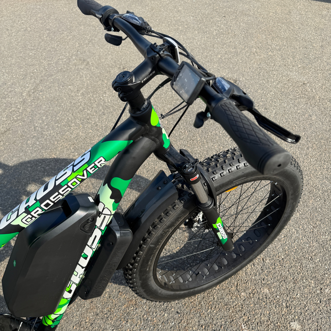 Велосипед з Е-комплектом Crossover 2025 48 В 750 Вт MXUS 15 Ah/ до 55 км запас ходу 26х4,0" Green - фото 4 Велосипед з Е-комплектом Crossover 2025 48 В 750 Вт MXUS 15 Ah/ до 55 км запас ходу 26х4,0" Green - фото 4
