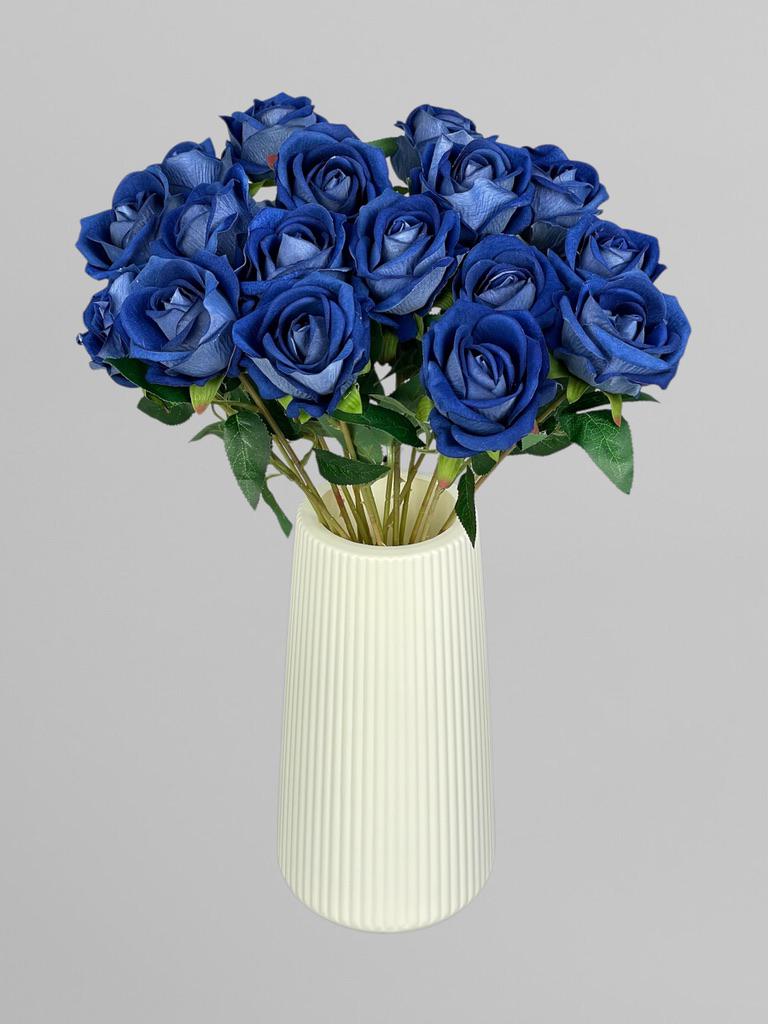 Роза на стебле 51 см Синий (К02086) - фото 2
