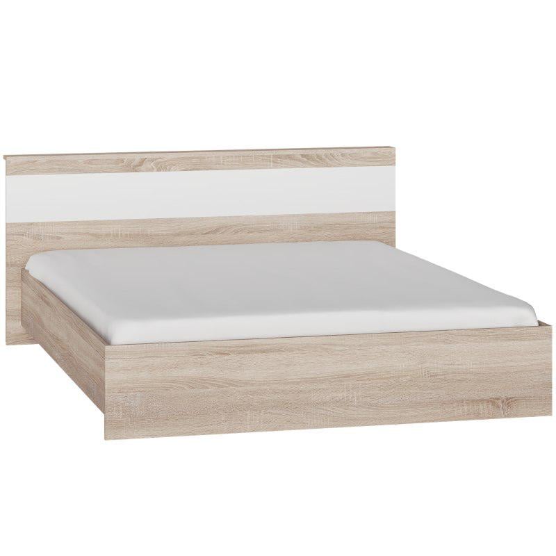 Двуспальная кровать Everest Соната 1600 160х200 см без матраса Дуб сонома/Белый Двуспальная кровать Everest Соната 1600 160х200 см без матраса Дуб сонома/Белый