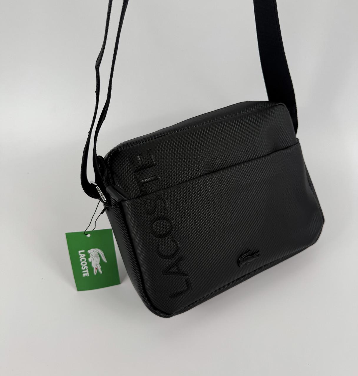 Барсетка Lacoste через плечо Черный - фото 7 Барсетка Lacoste через плечо Черный - фото 7