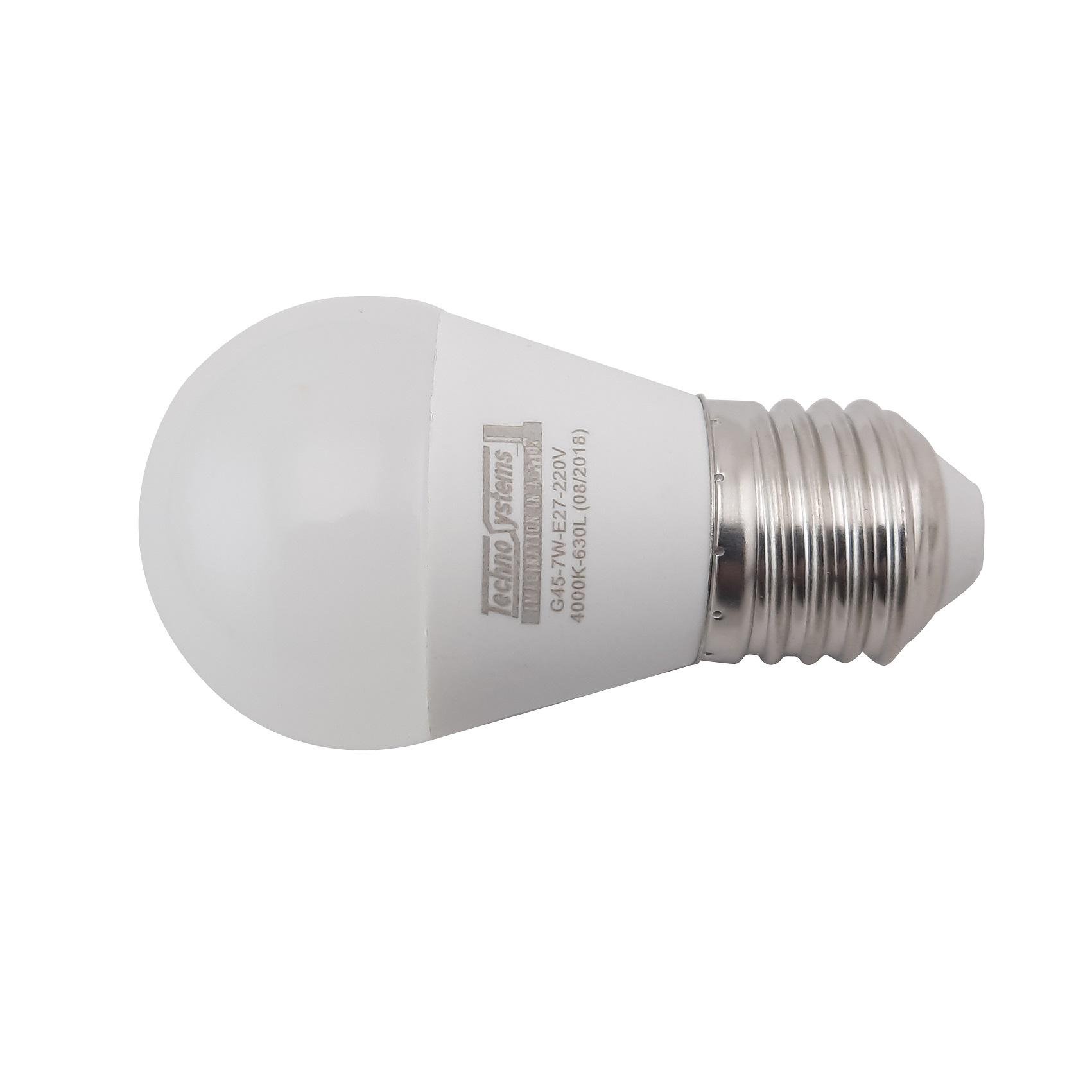 Лампа світлодіодна TechnoSystems LED Bulb G45 7Вт E27 4000К 630Лм ICCD (куля) TNSy5000036