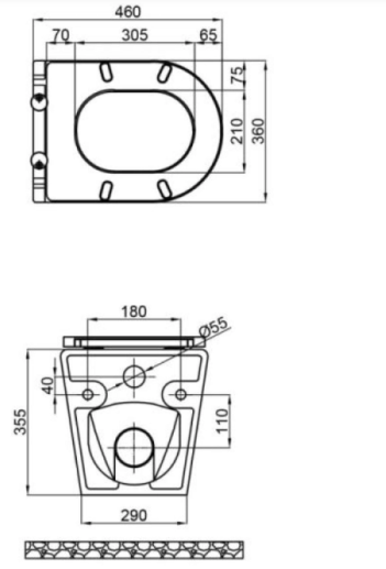 Унітаз підвісний Q-tap ​​Scorpio Ultra Quiet QT1433053EUQW + Nest/комплект інсталяції 4в1 QT0133M425 + M11111SAT - фото 2