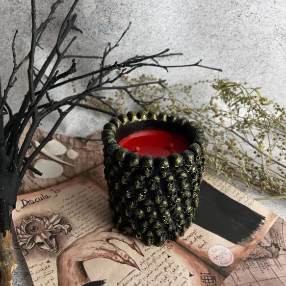 Свічка воскова в золоті Пекельний котел Чорний (1161) - фото 2