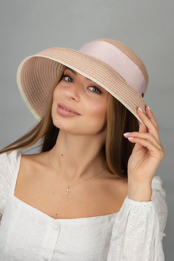 Шляпа женская Braxton канотье Николетта Пудровый (1323)
