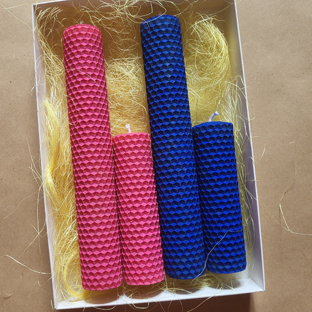 Набор свечей с натуральной вощины Infinity 4 шт. (387522) - фото 1 Набор свечей с натуральной вощины Infinity 4 шт. (387522) - фото 1