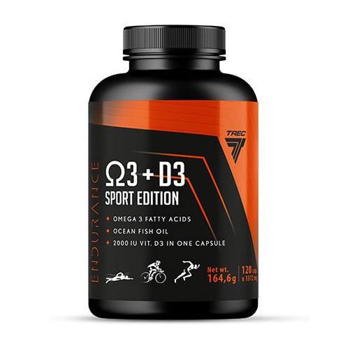 Рыбий жир Trec Nutrition Omega 3 + D3 Sport Edition 120 капс. (21358-01)