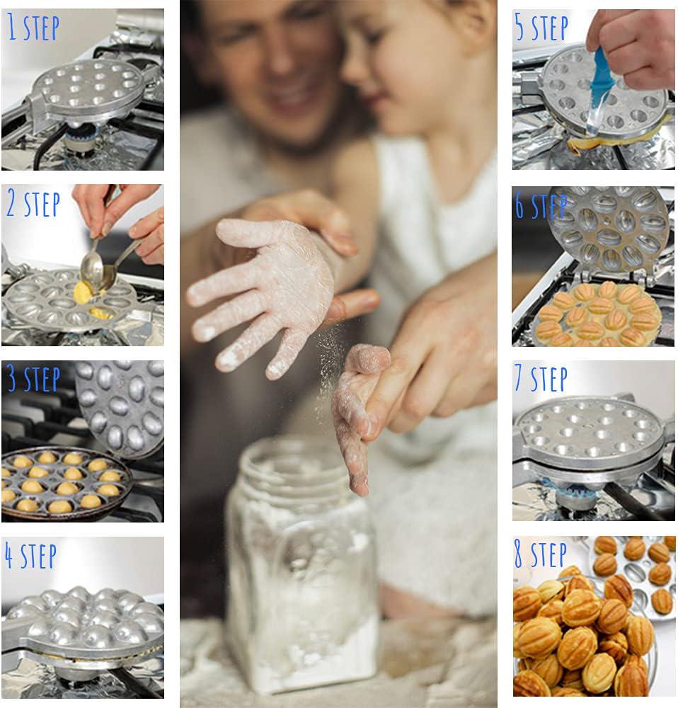 Набір форм для випічки для 16 горішків з начинкою 2 шт. (19208972) - фото 8 Набір форм для випічки для 16 горішків з начинкою 2 шт. (19208972) - фото 8