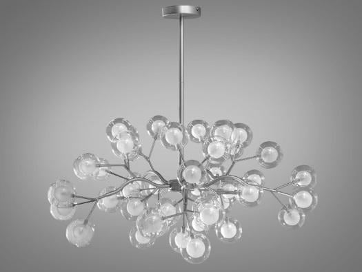 Люстра Diasha Світлячок 45 ламп Хром/Сатин (886-45B SL) - фото 2 Люстра Diasha Світлячок 45 ламп Хром/Сатин (886-45B SL) - фото 2