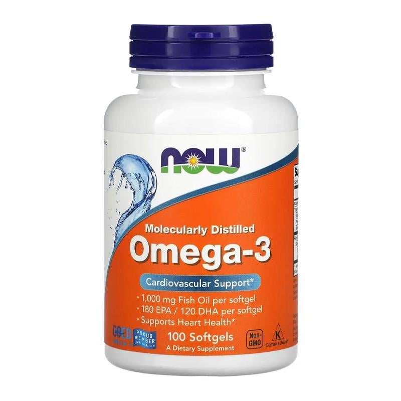 Рыбий жир NOW Omega-3 100 капс. (00151-01)