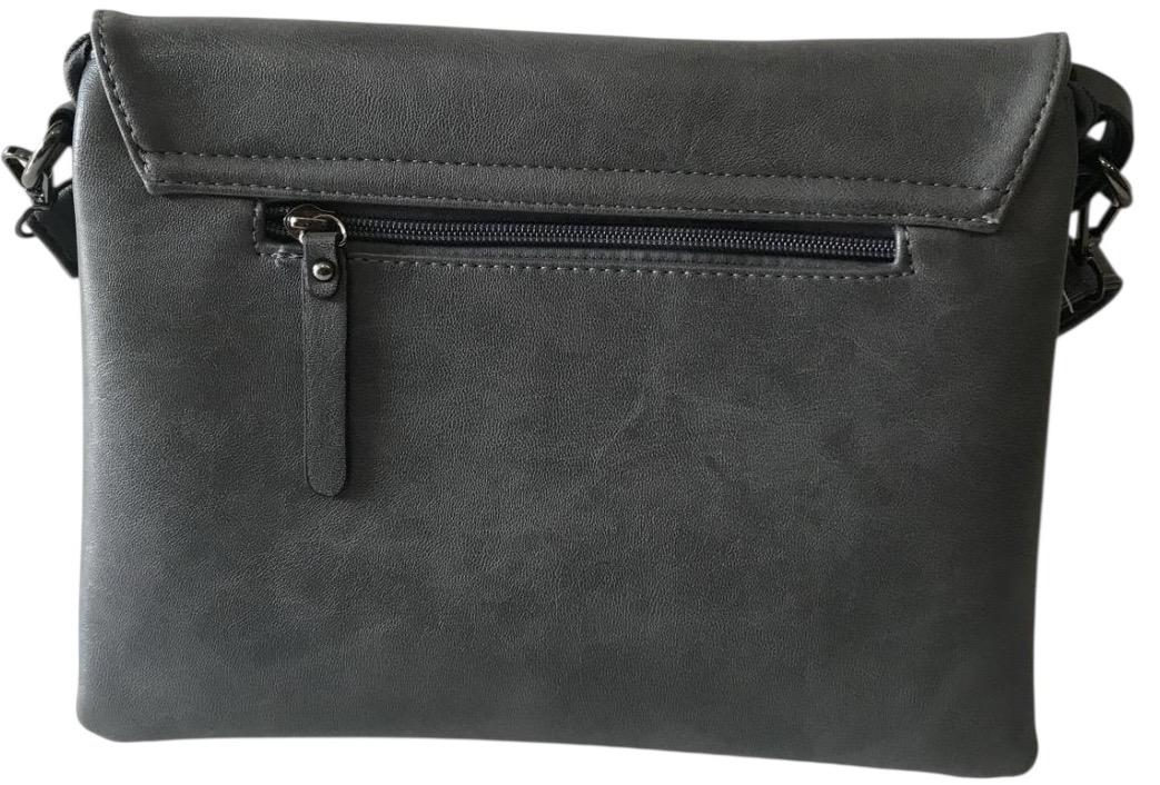 Сумка-клатч жіноча через плече Pretty Woman Темно-сірий (2880) - фото 3 Сумка-клатч жіноча через плече Pretty Woman Темно-сірий (2880) - фото 3