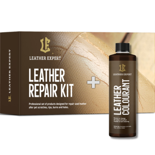 Набор для реставрации кожи с краской Leather Expert Repair Kit