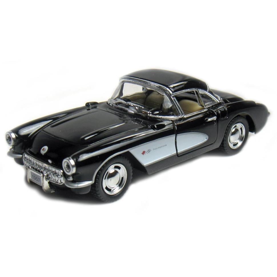 Машинка Kinsmart KT5316W Chevrolet Corvette 1957 года инерционная 1:34 Черный