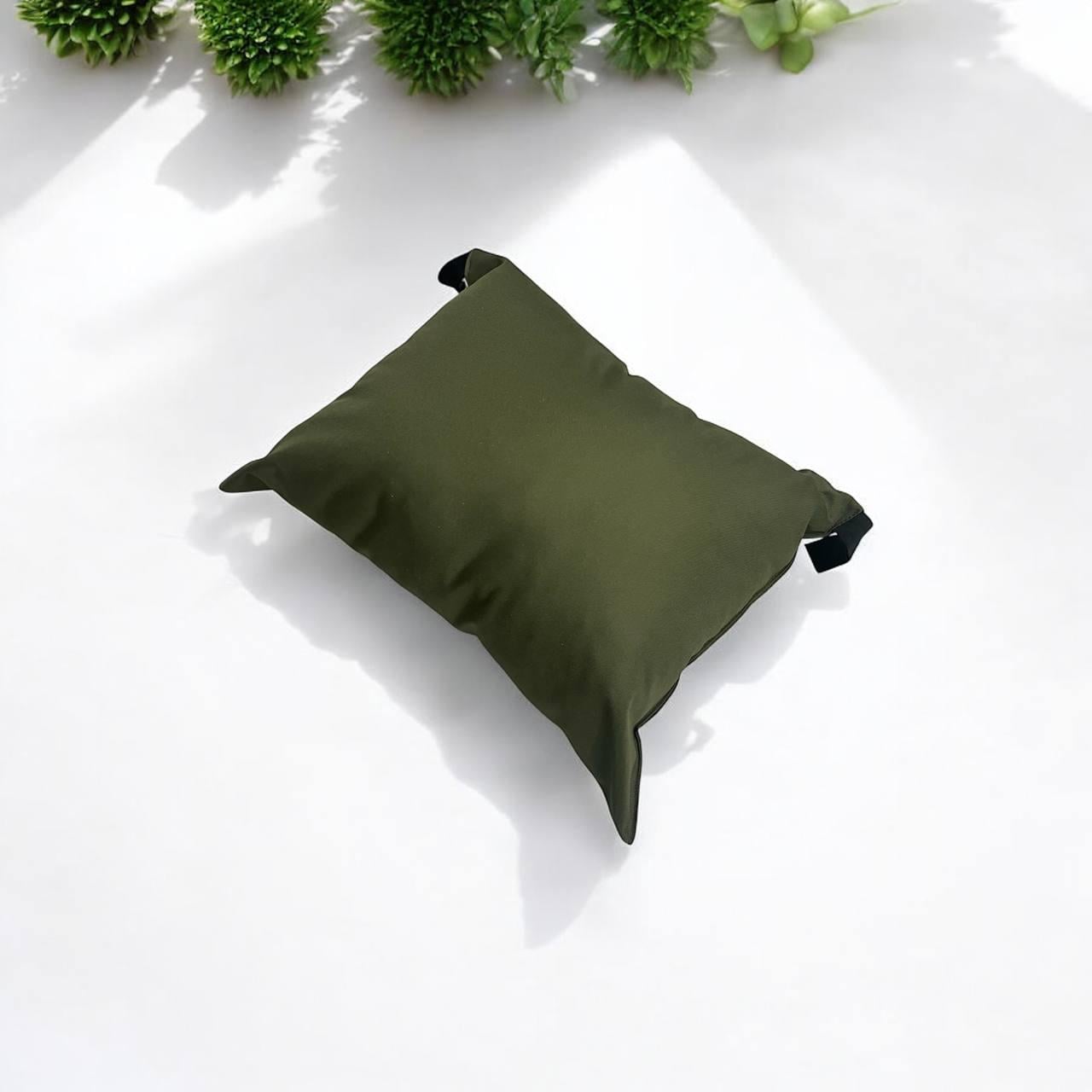 Подушка увеличена с фиксатором для раскладушки Aforce 50х40 см Олива (2767417437)