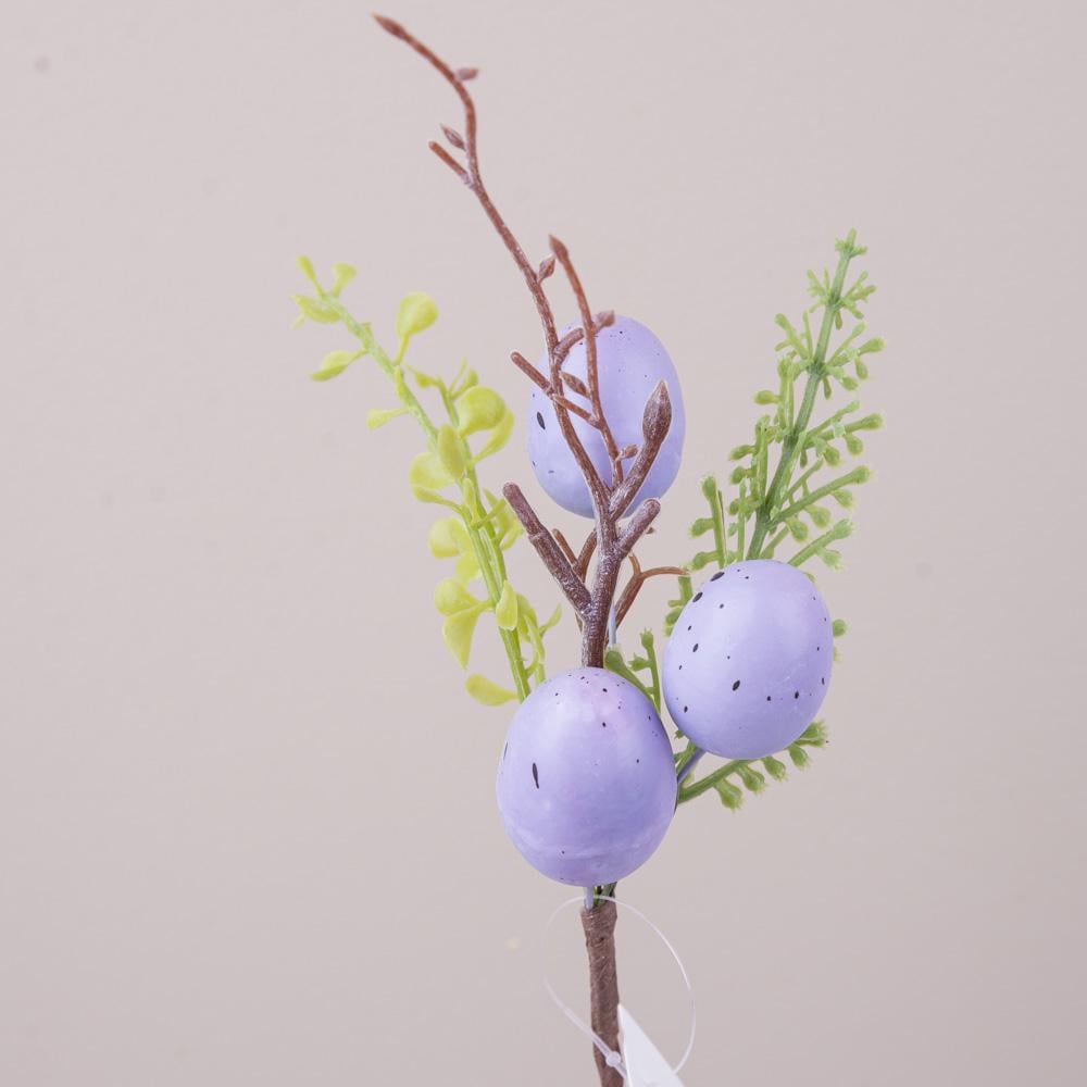 Ветка мини с тремя яйцами и веточкой (8403-1) Ветка мини с тремя яйцами и веточкой (8403-1)