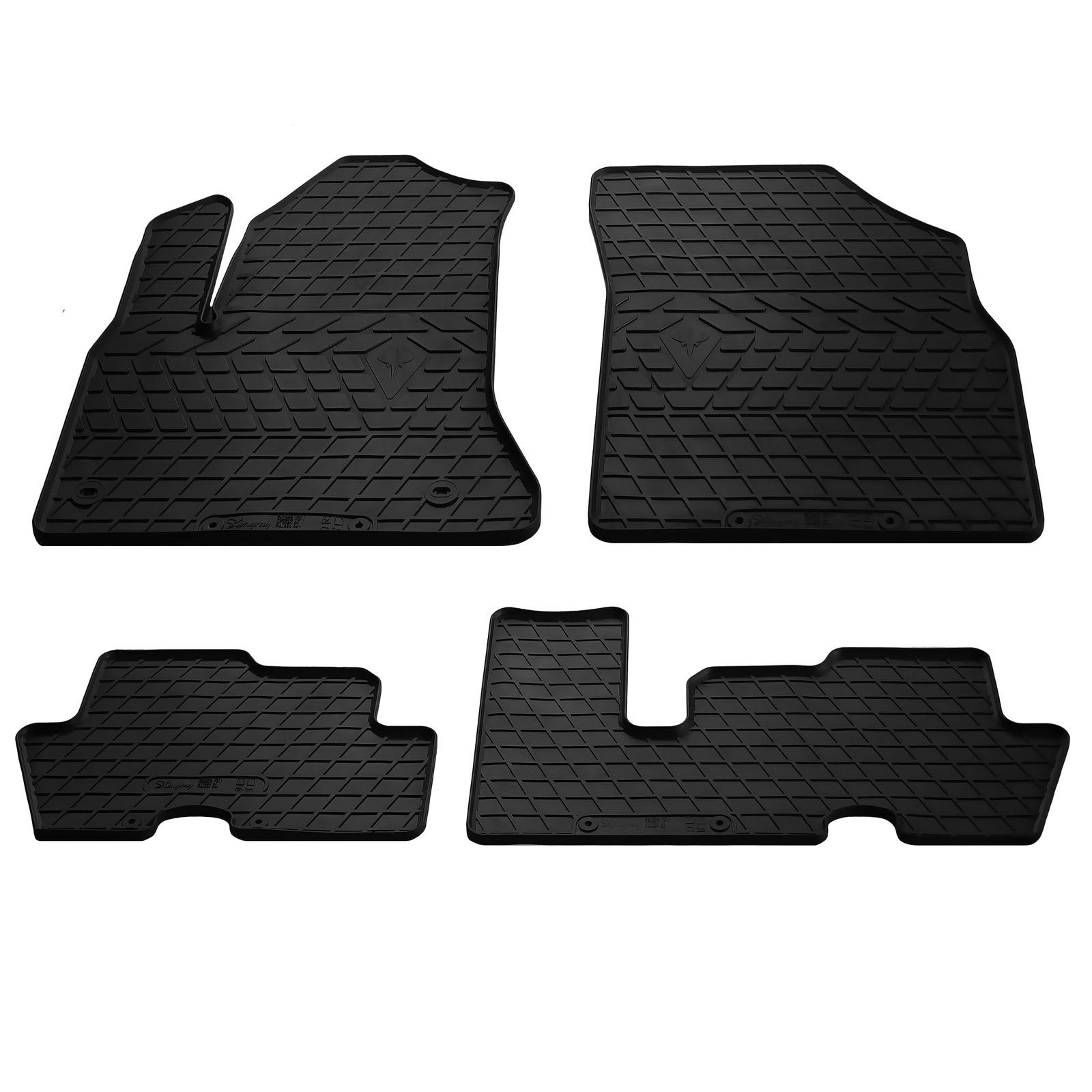 Резиновые коврики Stingray для Citroen C-4 Picasso 2006-2013 гг. резина Черный