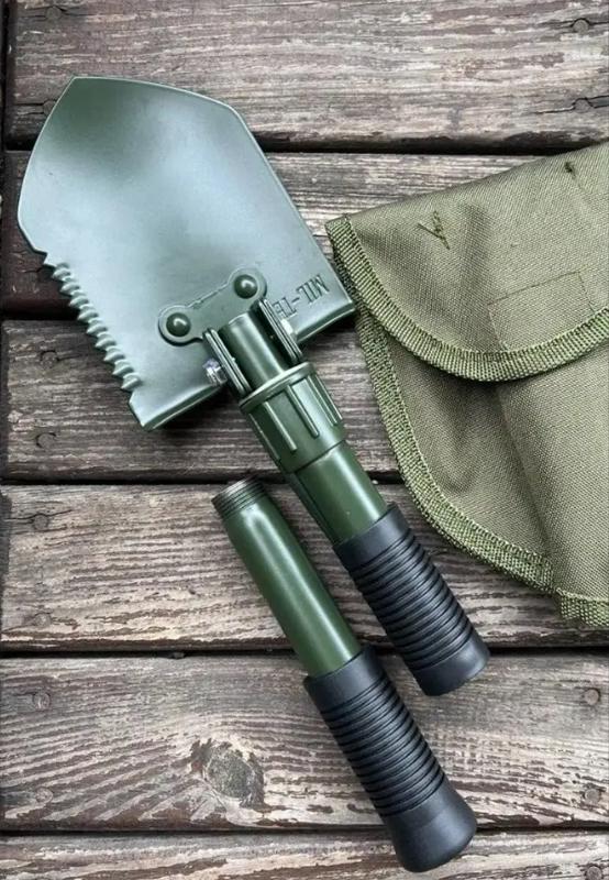 Лопата саперна туристична Mil-Tec Type Mini II складна металева з багнетом і чохлом 3в1 Зелений - фото 4 Лопата саперна туристична Mil-Tec Type Mini II складна металева з багнетом і чохлом 3в1 Зелений - фото 4