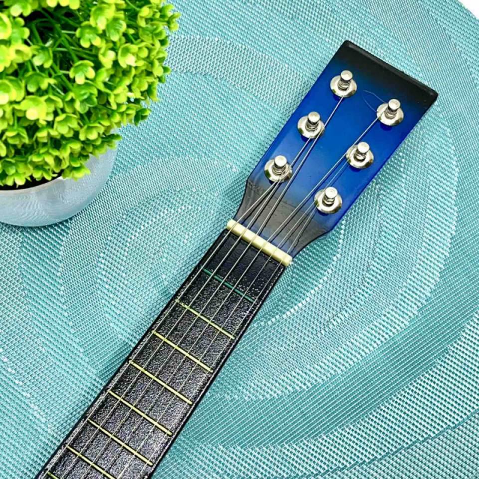 Гитара деревянная детская 6 струн Синий (M 1369) - фото 5 Гитара деревянная детская 6 струн Синий (M 1369) - фото 5