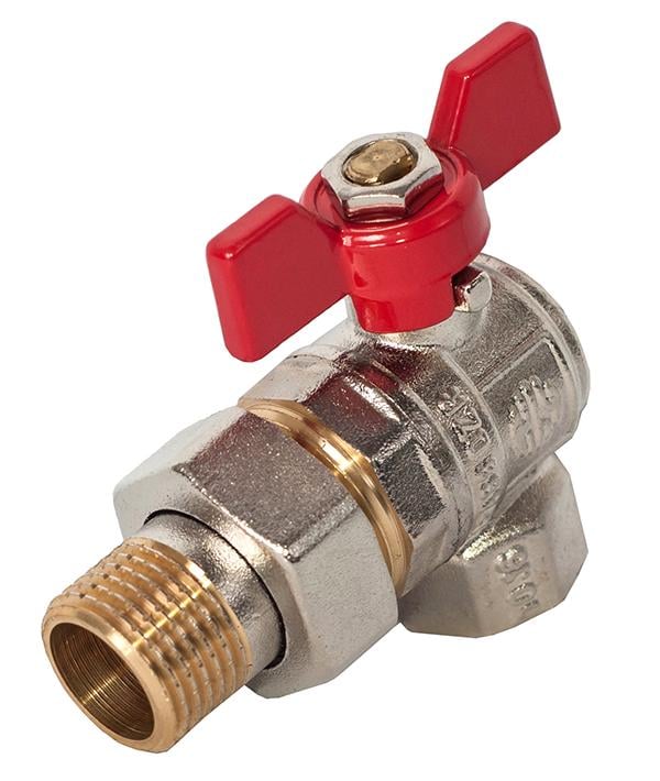 Кран-американка ASCO 1/2" ЗВ кутовий PN40 (RS-NP-RBU1)