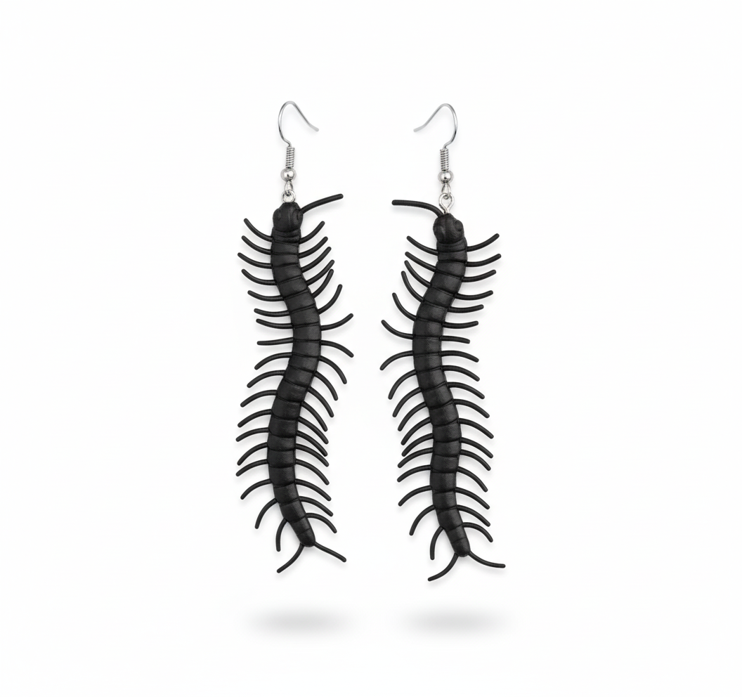 Серьги в виде сороконожки (2502433684)