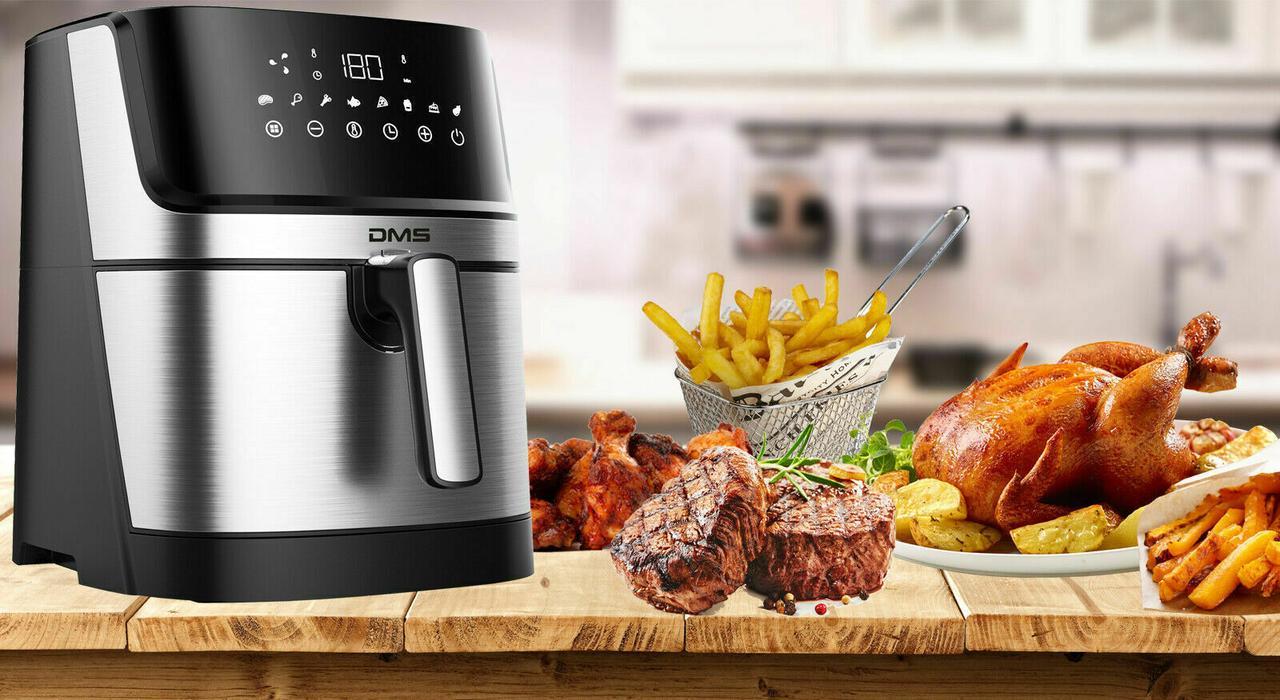 Фритюрниця DMS HF-6E XXL з духовкою та системою Air Fryer функція гаряче повітря - фото 4