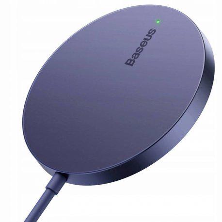 Зарядний пристрій бездротовий BASEUS Simple Mini3 Magnetic Wireless Charger 15W Purple (CCJJ040205)