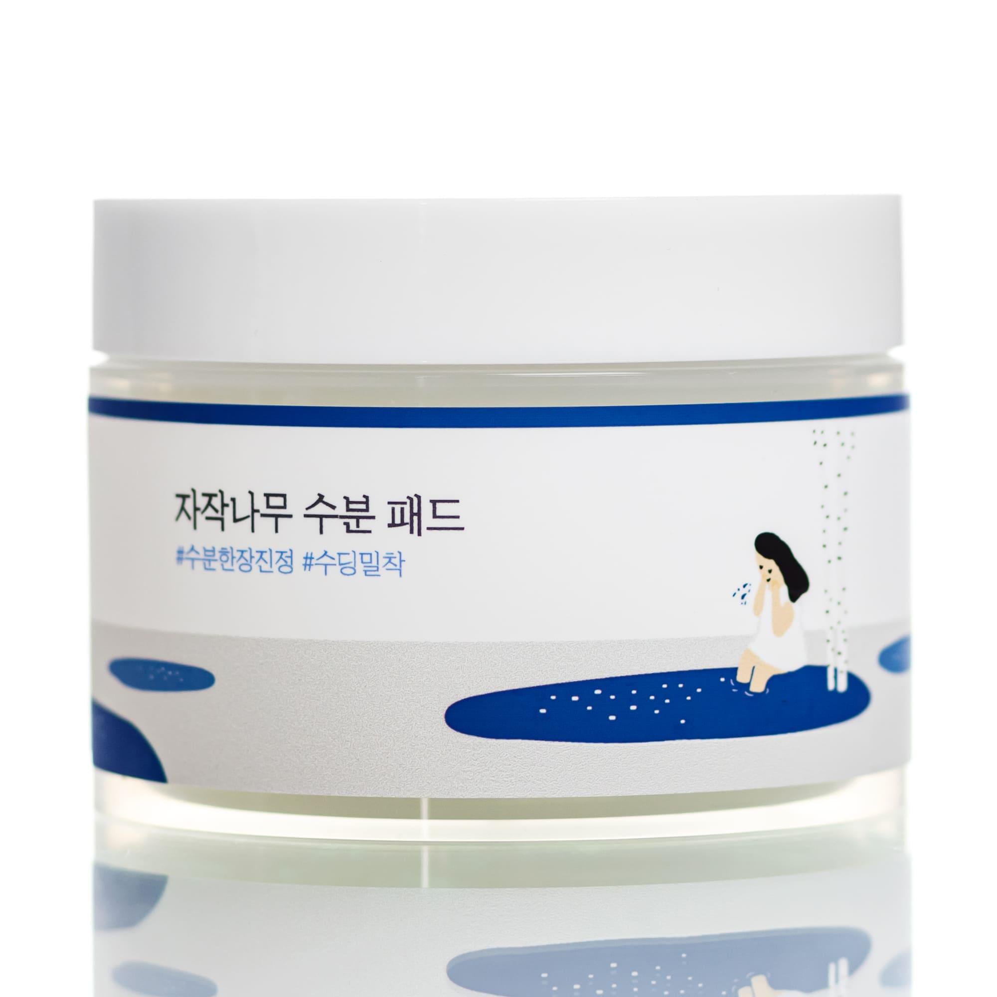 Пэды с березовым соком освежающие Round Lab Birch Juice Moisturizing Pad 80 шт.