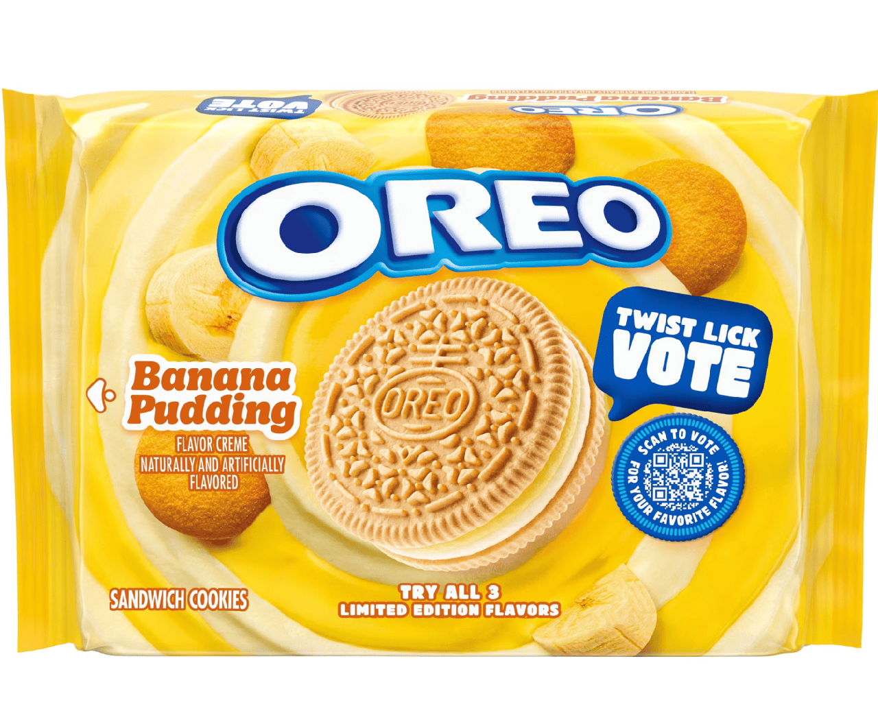 Печенье OREO Banana Pudding Sandwich Cookies 303 г (3194421973)