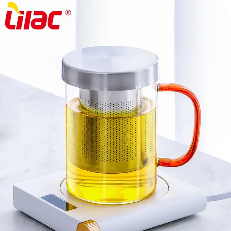 Заварник-чашка для чаю LILACS195 інф'юзерного типу 460 мл Red (27688410) - фото 3 Заварник-чашка для чаю LILACS195 інф'юзерного типу 460 мл Red (27688410) - фото 3