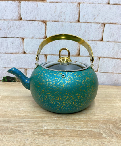 Чайник OMS 8212-L с гранитным антипригарным покрытием без индукции 2 л Mint