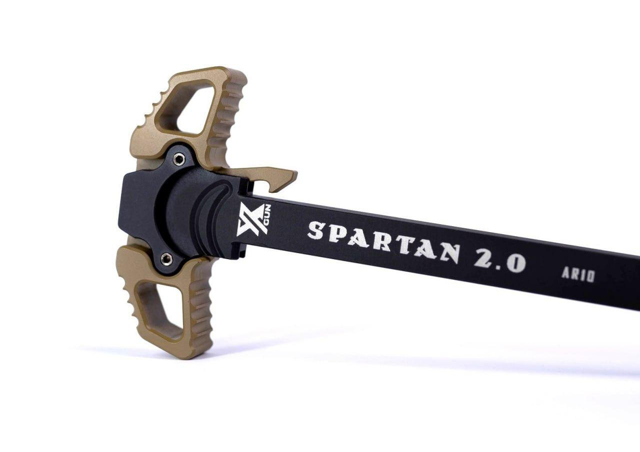 Рукоятка взведения Xgun Spartan 2.0 двусторонняя AR10 FDE - фото 2 Рукоятка взведения Xgun Spartan 2.0 двусторонняя AR10 FDE - фото 2