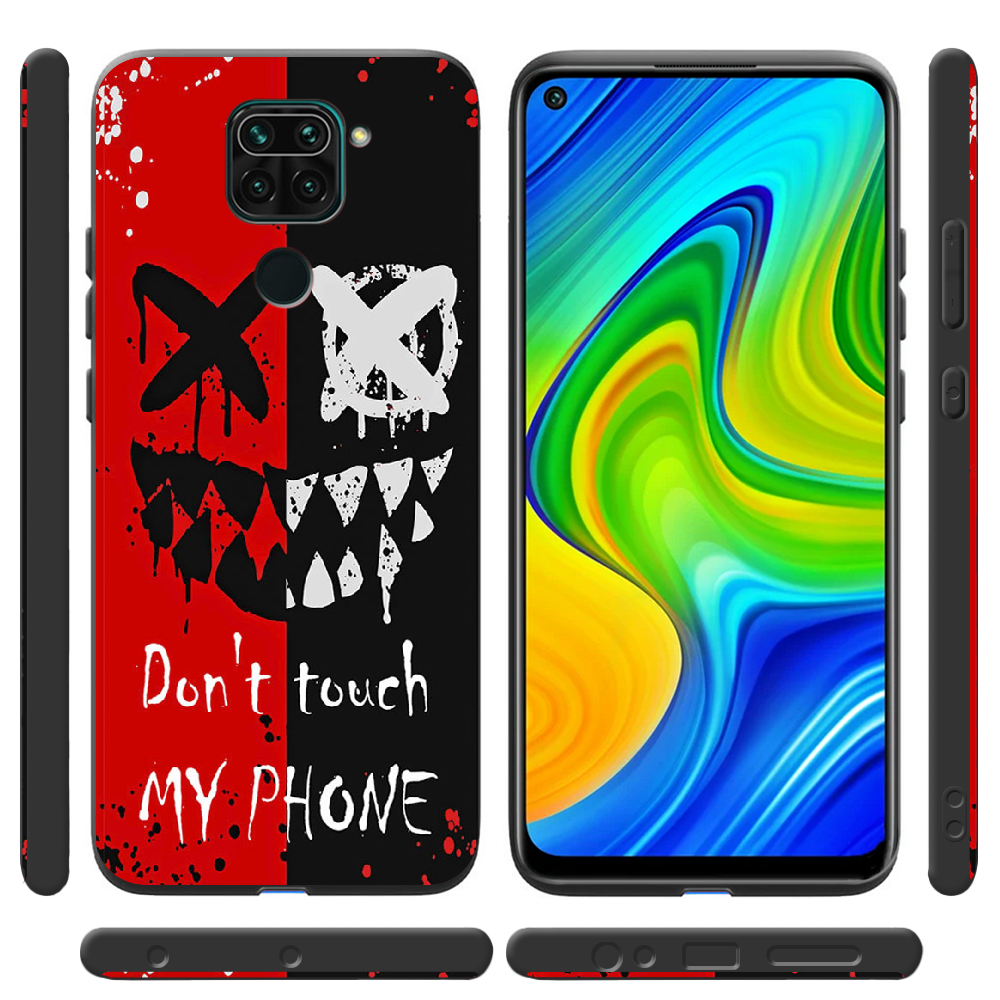 Чехол BoxFace Xiaomi Redmi Note 9 Bad Smile Черный силикон (39801-up2468-41087) - фото 2