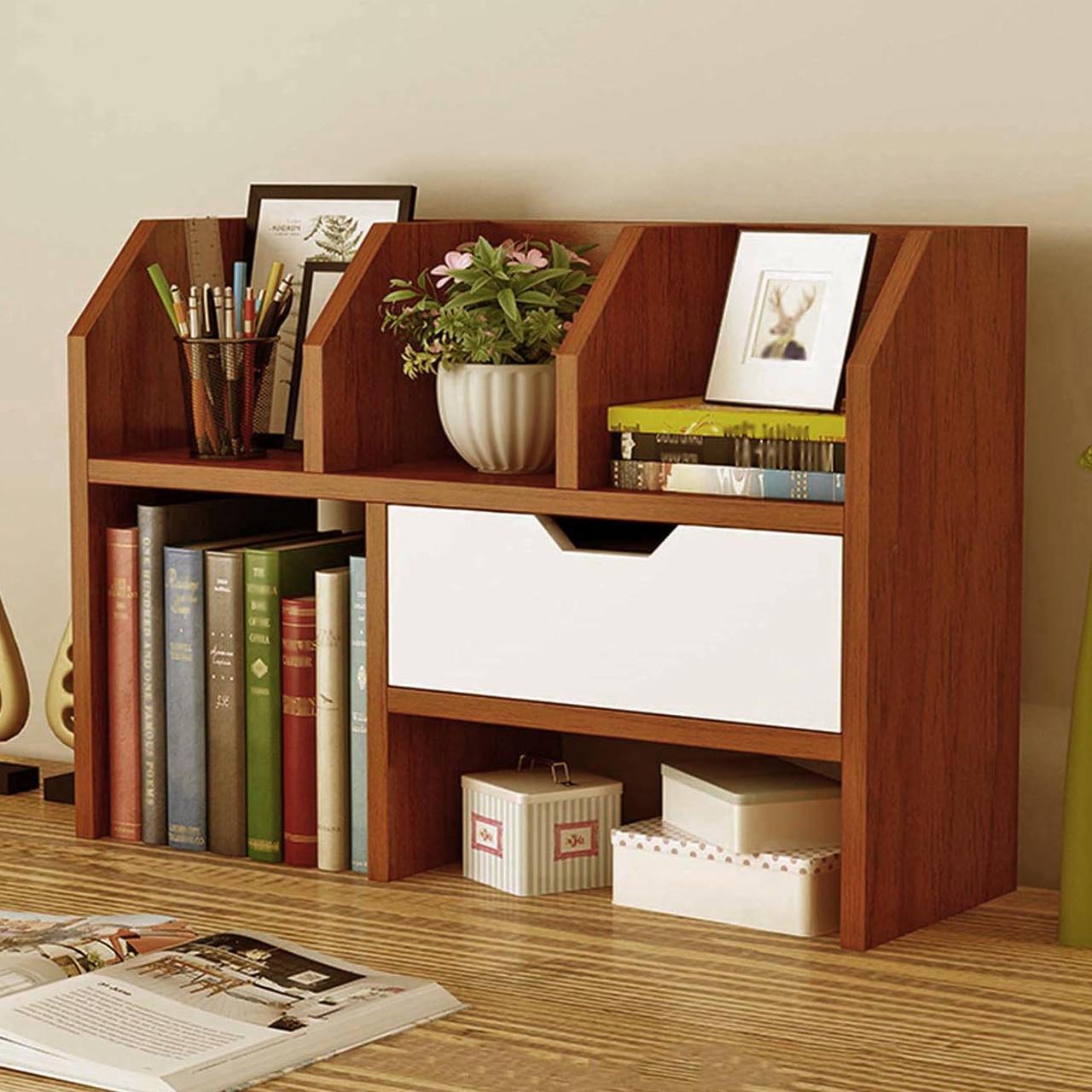 Полиця-надбудова настільна з дерева Ламберел охра-зефір (АКД-01910420)