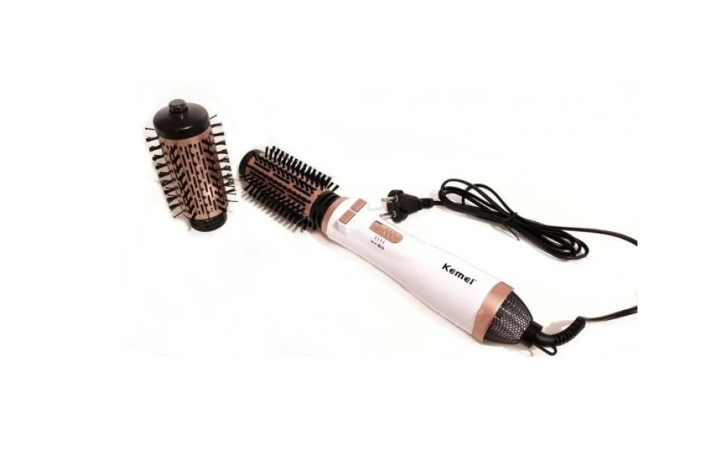 Стайлер фен-щетка Kemei KM-8020 вращающаяся расческа (373633)