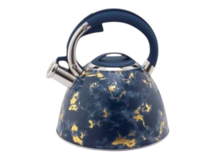 Чайник Edenberg из нержавеющей стали со свистком 3,0 л Синий (EB-8874)