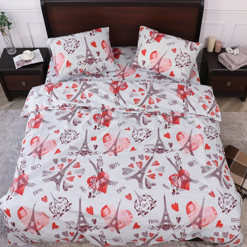 Комплект постільної білизни ТМ Черешенька із бязі Gold полуторний 150х220 cм (40073)