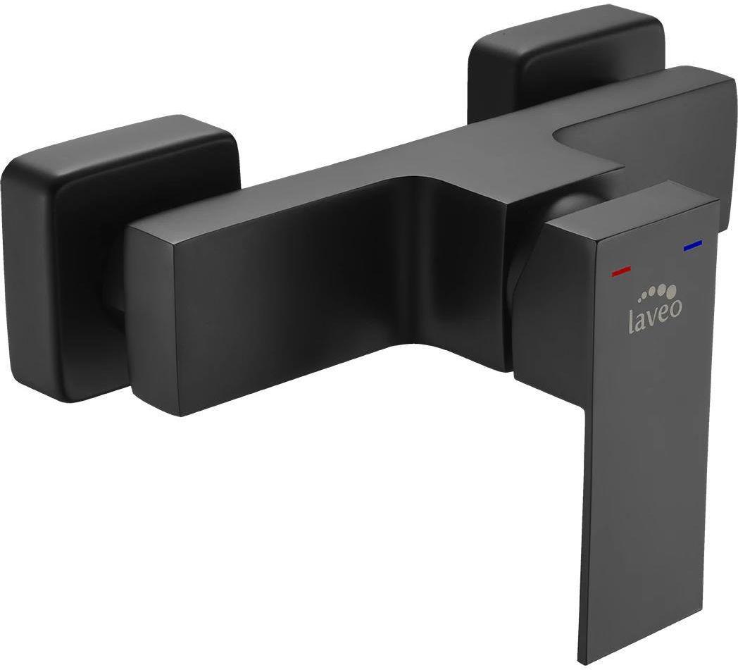 Смеситель для душа Laveo Kvadrato Black (BLQ740D)