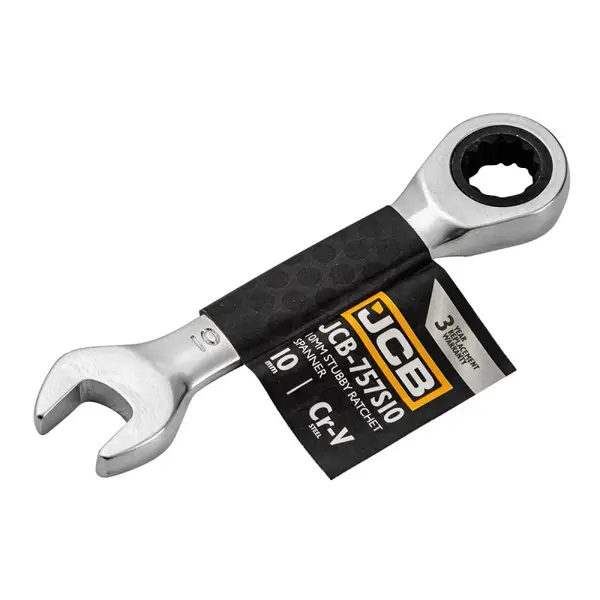 Ключ гайковий короткий з храповиком 10 мм (757S10)