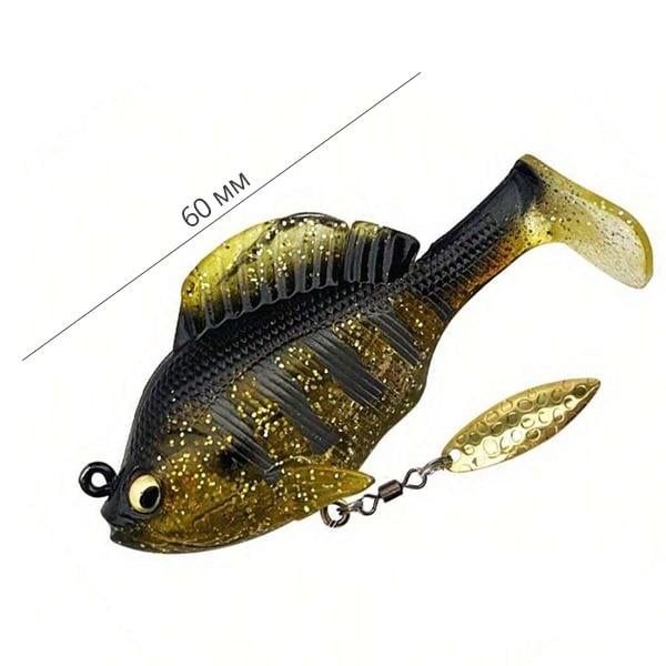 Силиконовые приманки L00115-2 на щуку/судака/окуня с грузилом весом 14 г 5 шт. (L00115-2) - фото 11