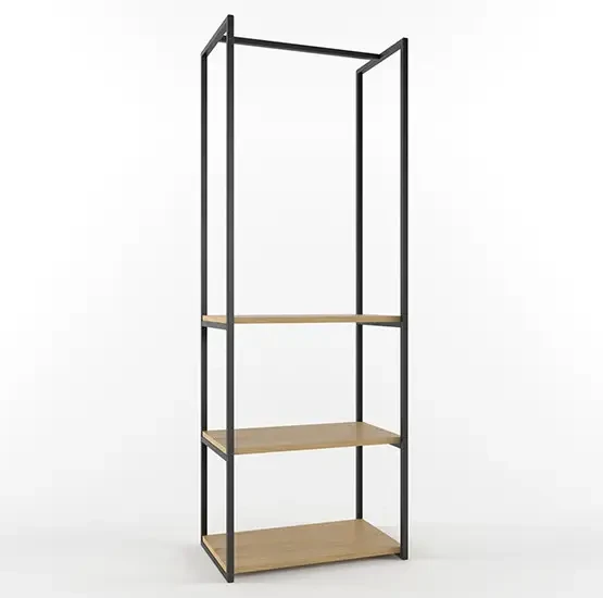 Стелаж Loft NS-2031 з полицями вузький Чорний (3075773589)