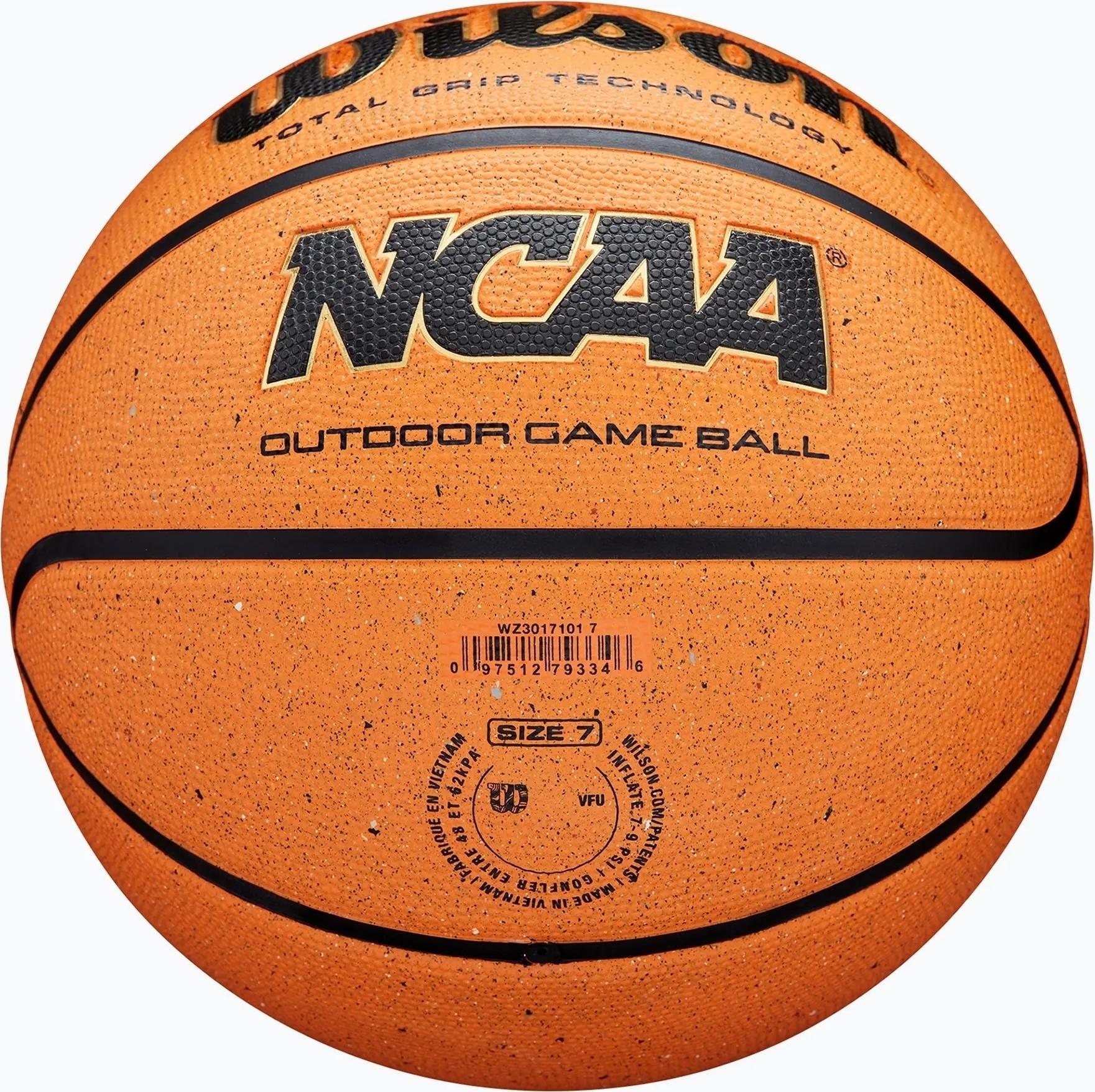 Баскетбольний м'яч Wilson NCAA OUTDOOR GAME р. 7 Помаранчевий (WZ3017101XB7) - фото 6 Баскетбольний м'яч Wilson NCAA OUTDOOR GAME р. 7 Помаранчевий (WZ3017101XB7) - фото 6
